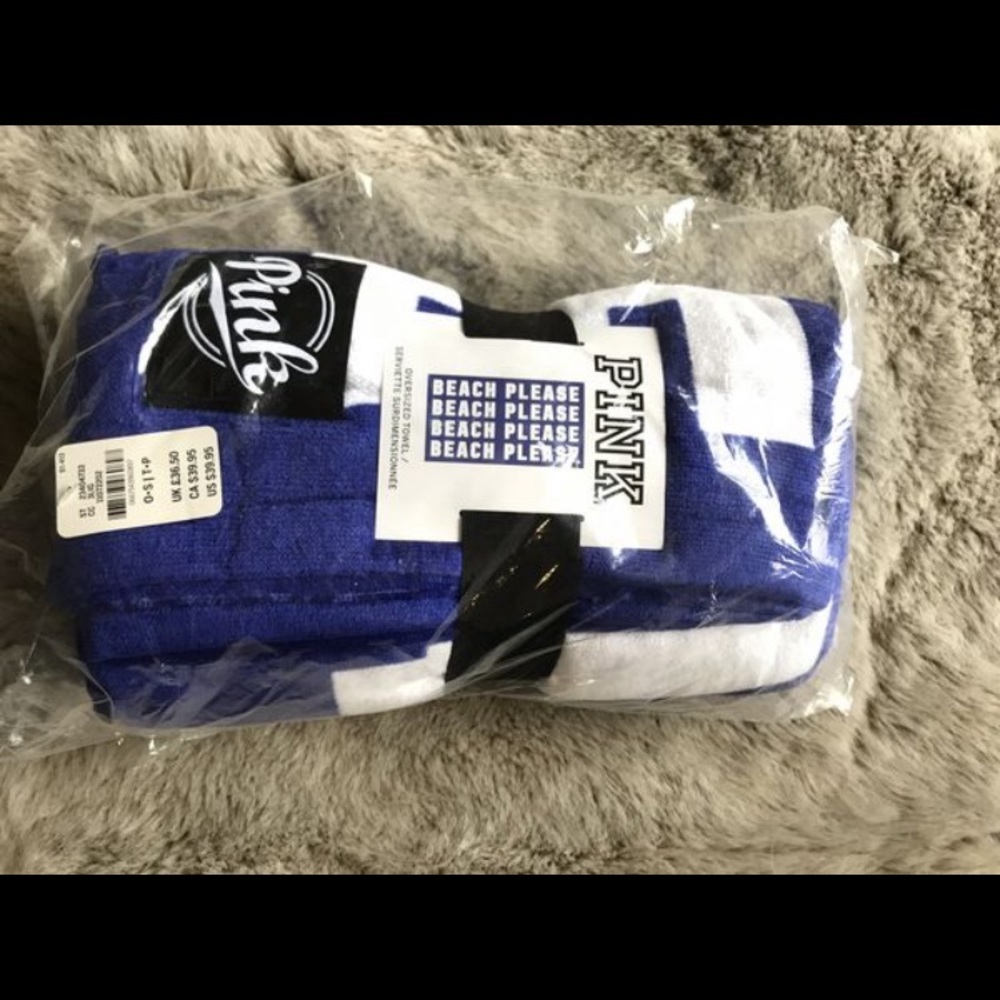 SOLD Victoria’s Secret BEACH PLEASE Towel Blanket